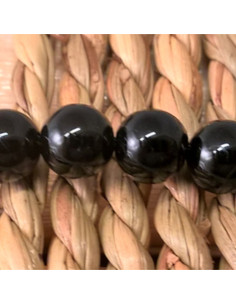Schwarzer Turmalin (Schörl) Kette 6mm