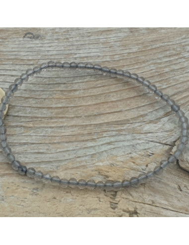 Rauchquarz 3mm Armband facettiert