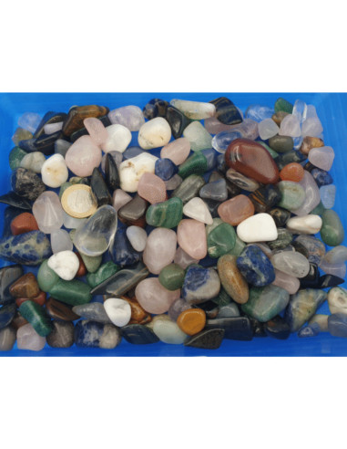 1 kg Trommelstein M-L MIX (ca.70-90 Stk)