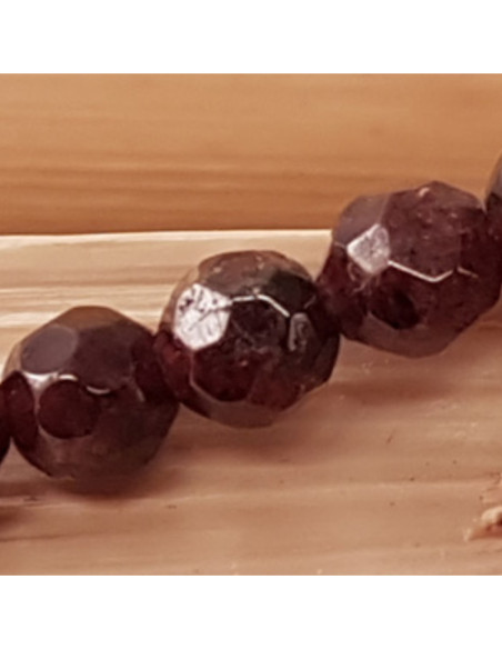 Granatkette facettiert 4mm