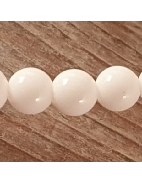 white Jade Kette 4mm