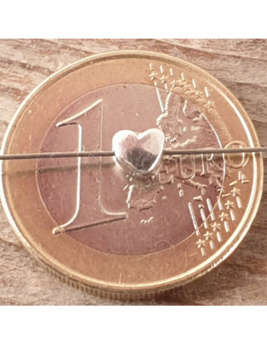 Zwischenteil, Herz 5mm, 925 Silber