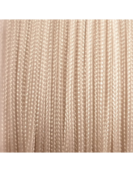 geflochtene Nylonschnur, cremefarben, 1.0mm/25m