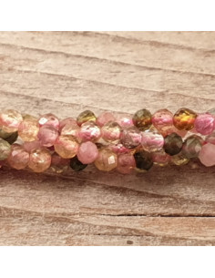 Turmalinkette facettiert 2mm