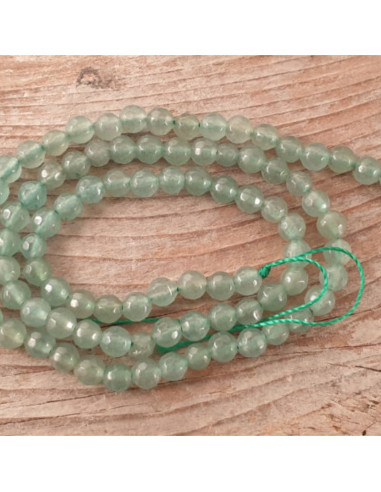Aventurinkette facettiert 4mm