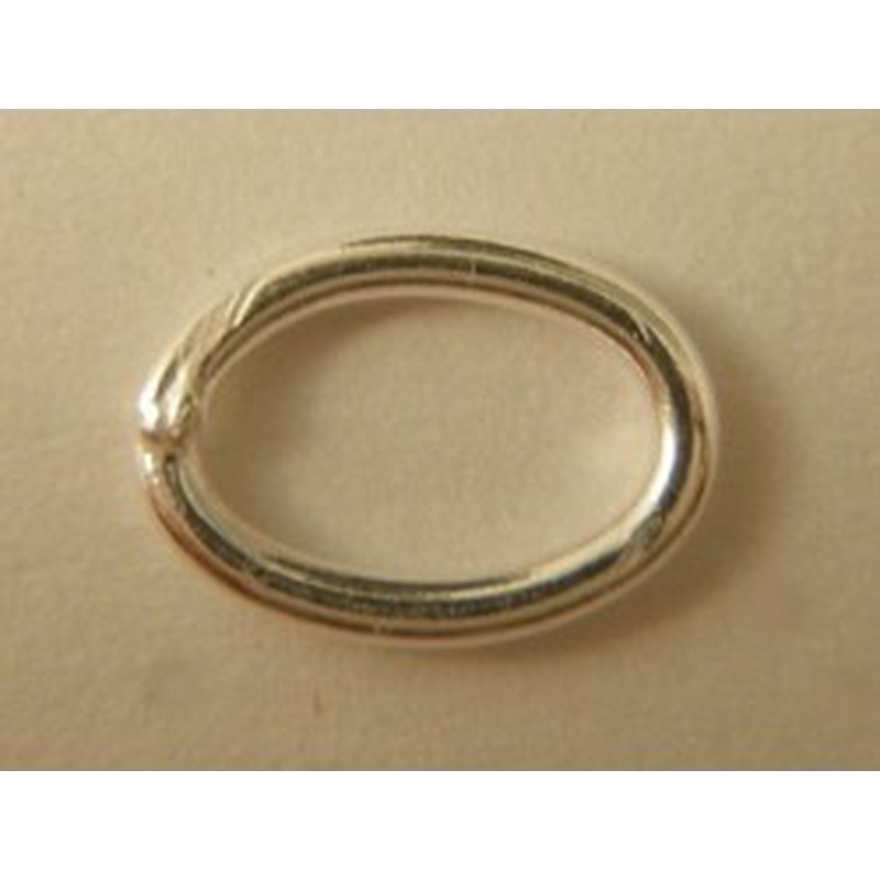Ring 6x8mm, geschlossen, Silber
