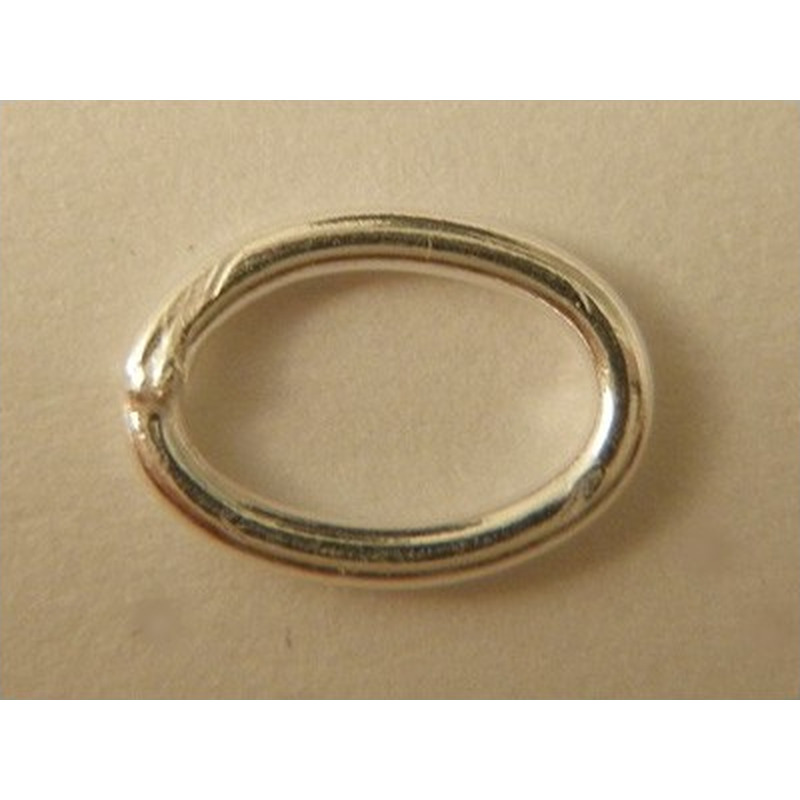 Ring 6x8mm, geschlossen, Silber