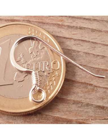 2 Stk. Ohrhaken 18mm, 925 Silber