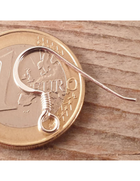 2 Stk. Ohrhaken 18mm, 925 Silber