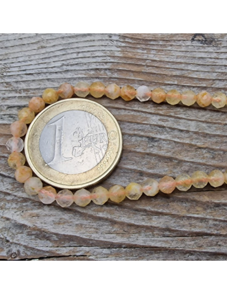 Zitrinkette (Citrin) facettiert 4mm