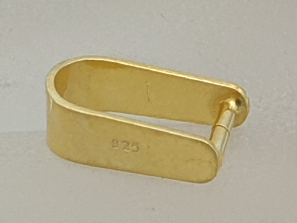 Steigbgel, Anhngerse Silber vergoldet