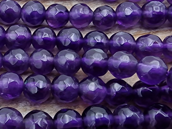 Amethystkette facettiert 4mm