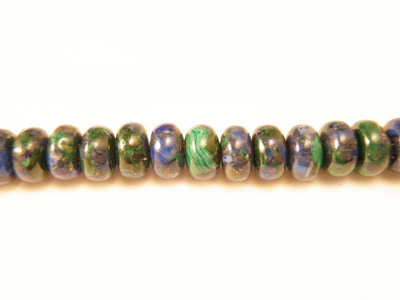 Azurit-Malachitkette 6x3.5mm
