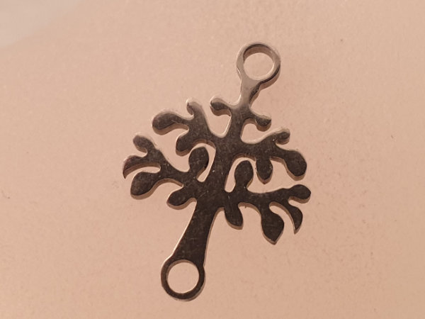 finding-link, tree of life 16mm, stainless steel