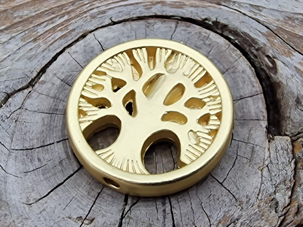 finding tree of life 18mm, metal gold color