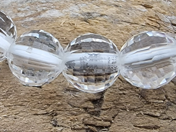 rock crystal 6mm bracelet faceted