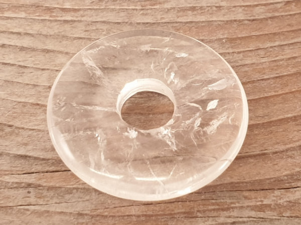 rock crystal donut 30mm
