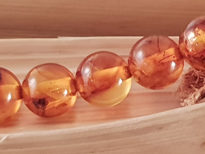 amber necklace 6mm