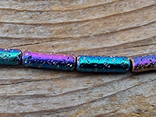 Blutsteinkette Multicolor (Hmatit) Lavalook 4x14mm