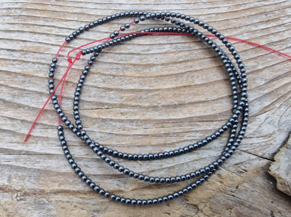 hematite necklace  XXS 1.5mm