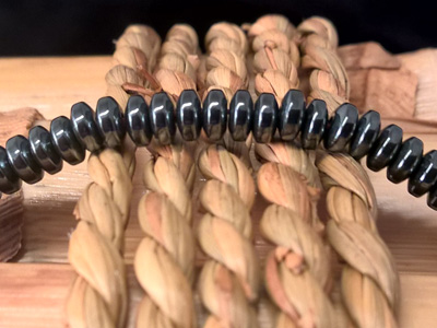 Blutsteinkette (Hmatit) 4x1mm