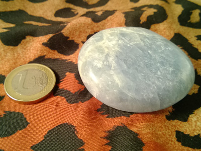 blue calcite tumbled stone