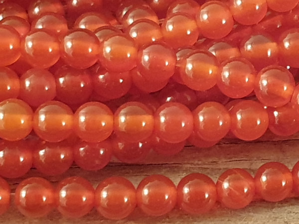 carnelian necklace 4mm