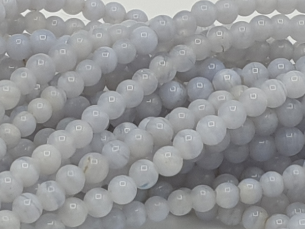 chalcedony necklace 4mm