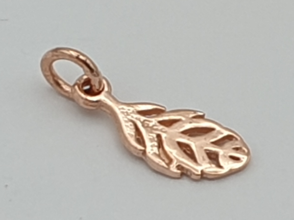 charm 14mm, silver rose gold plated