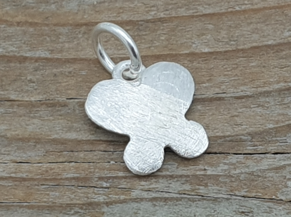 charm butterfly 15mm, silver