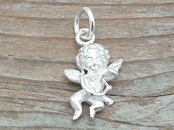 Charm Schutzengel 22mm, Silber