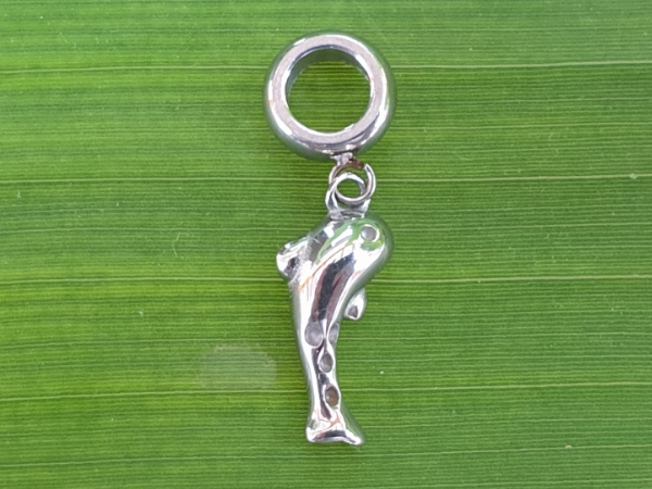 charm fish 28mm, stainless steel