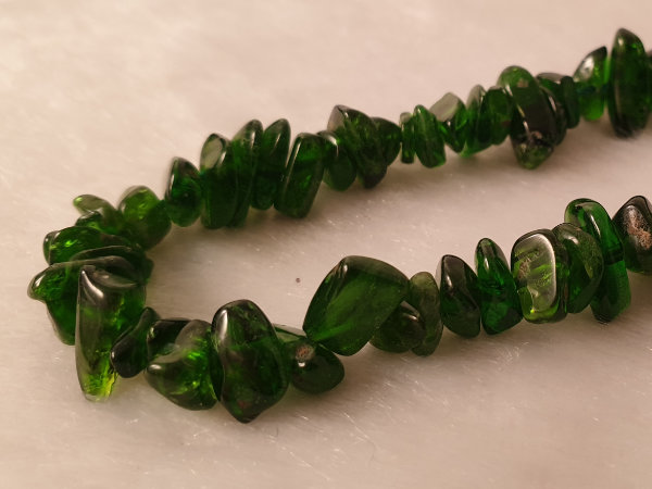 diopside necklace 6-12mm