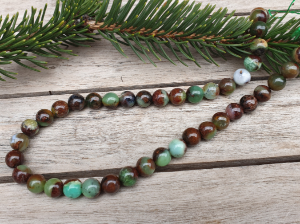 chrysophrase necklace 8mm
