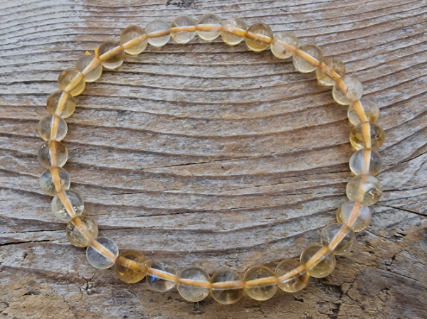 citrine 6mm bracelet