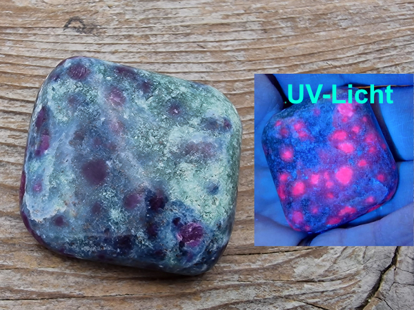 kyanite ruby tumbled stone