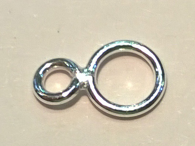 Doppelring 3/5mm, geschlossen, Silber