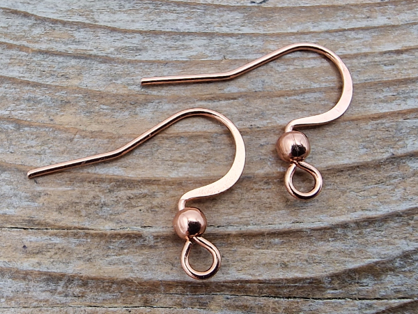 earring 15mm (2 pcs), stainless steel rosegold