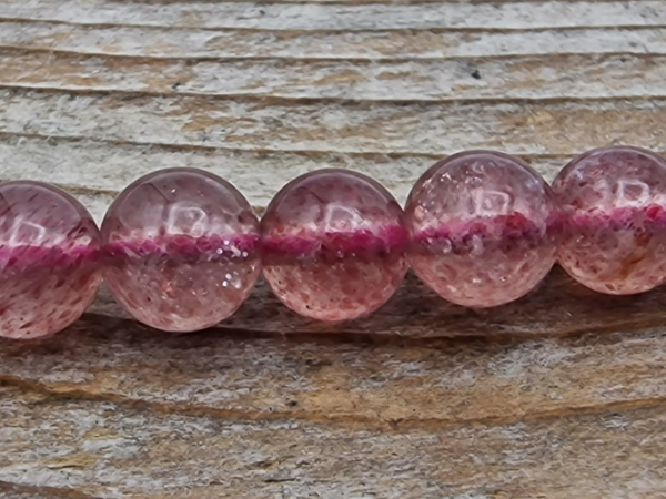 strawberryquartz necklace 6mm