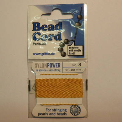 Bead cord dark yellow no.10 (d=0.90mm)