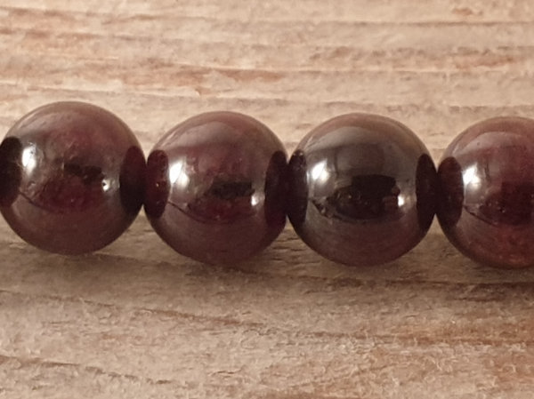 garnet necklace 8mm