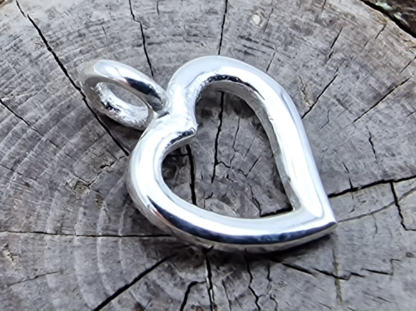 charm 8x12mm, silver