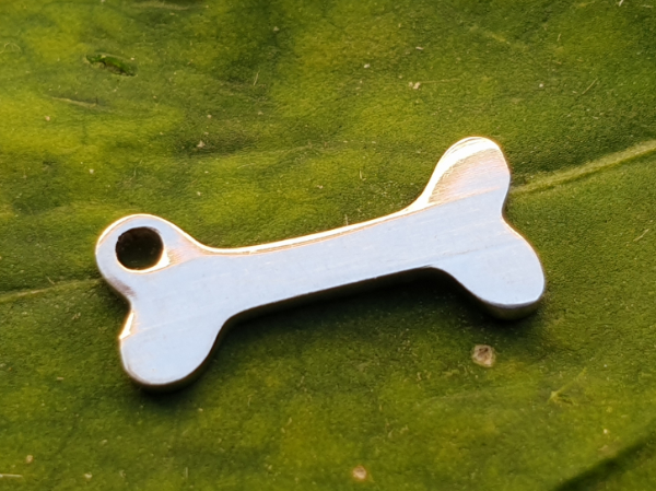 charm bone, stainless steel