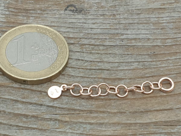 chain 4cm, silver rose gold plated