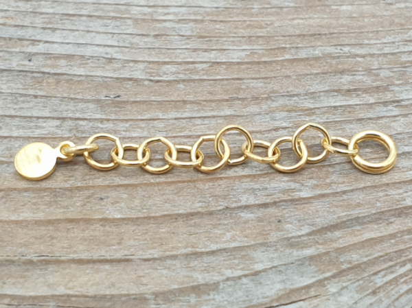 chain 4cm, silver gold plated