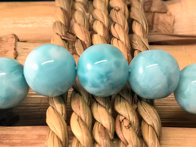 larimar necklace 10mm