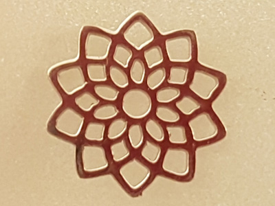 finding-link, lotus 16mm, stainless steel