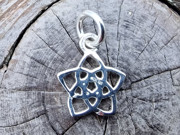 Charm Lotus 14mm, Silber
