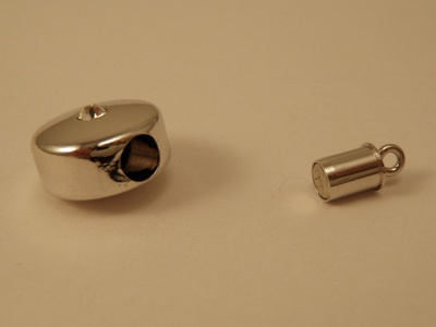 magnetic clasp 12*6mm rhodium plated, rhinestone