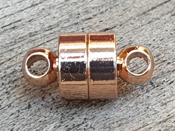 magnetic clasp 6x12mm rosegoldcolor, glued